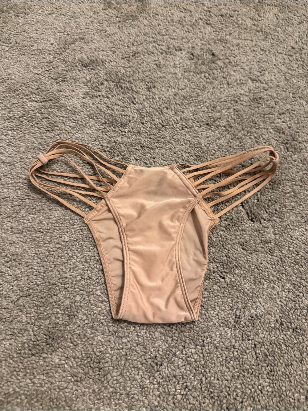 Never worn Strappy Nude Bikini Bottom